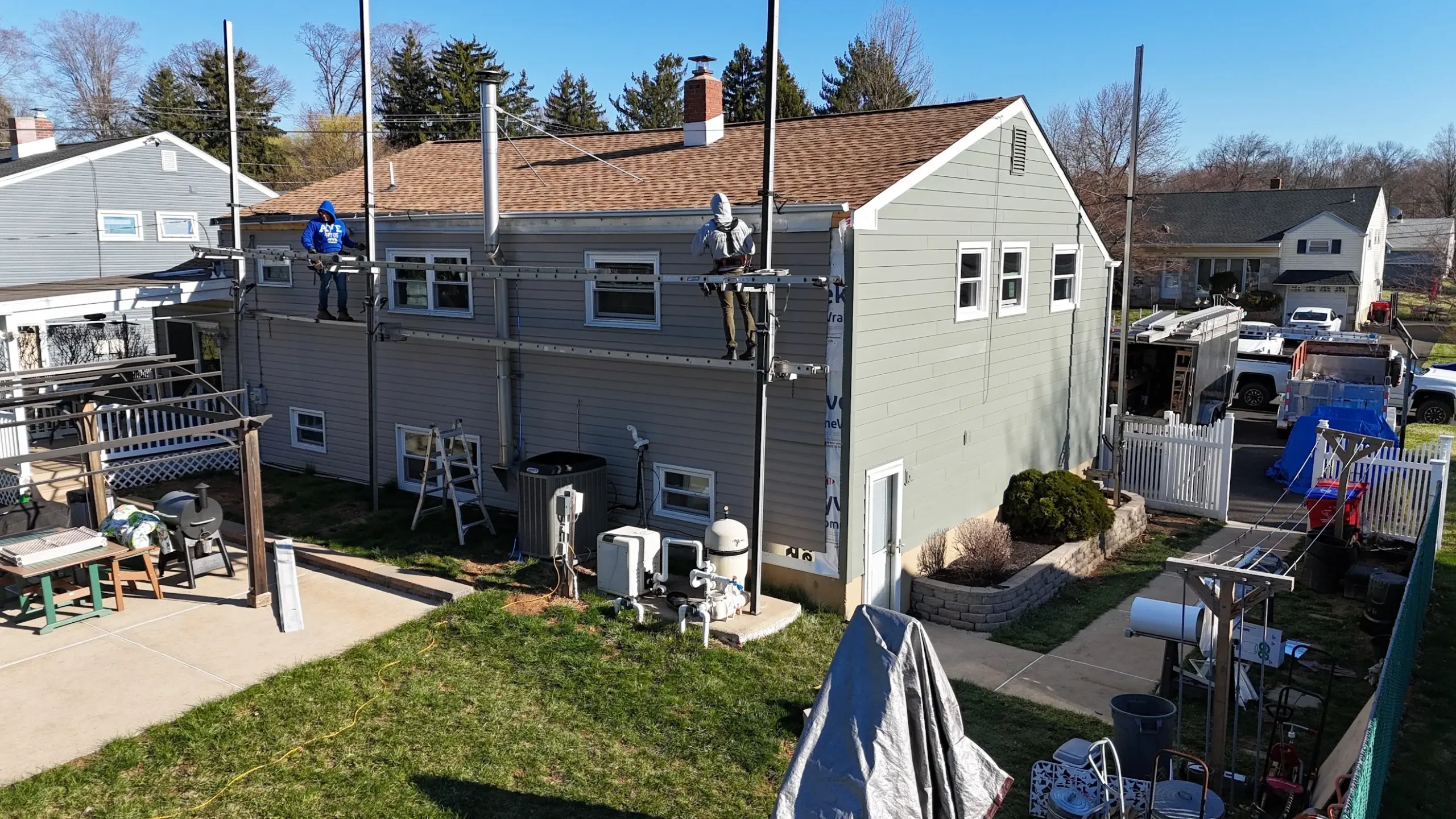 The Little Siding Company composite siding project Warminster PA