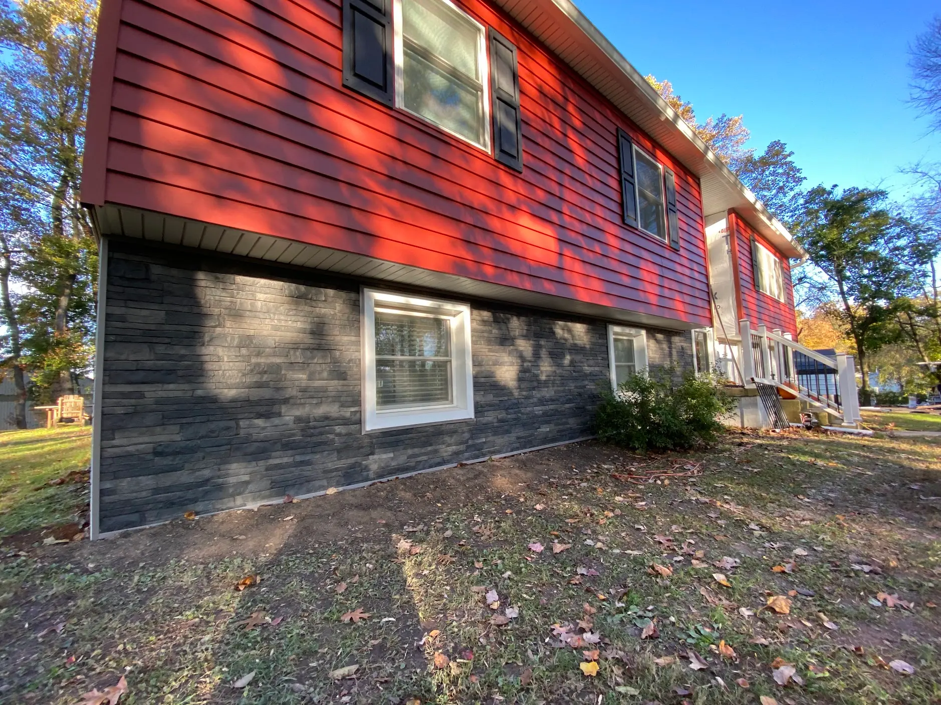 Before and after siding replacement in Morrisville PA