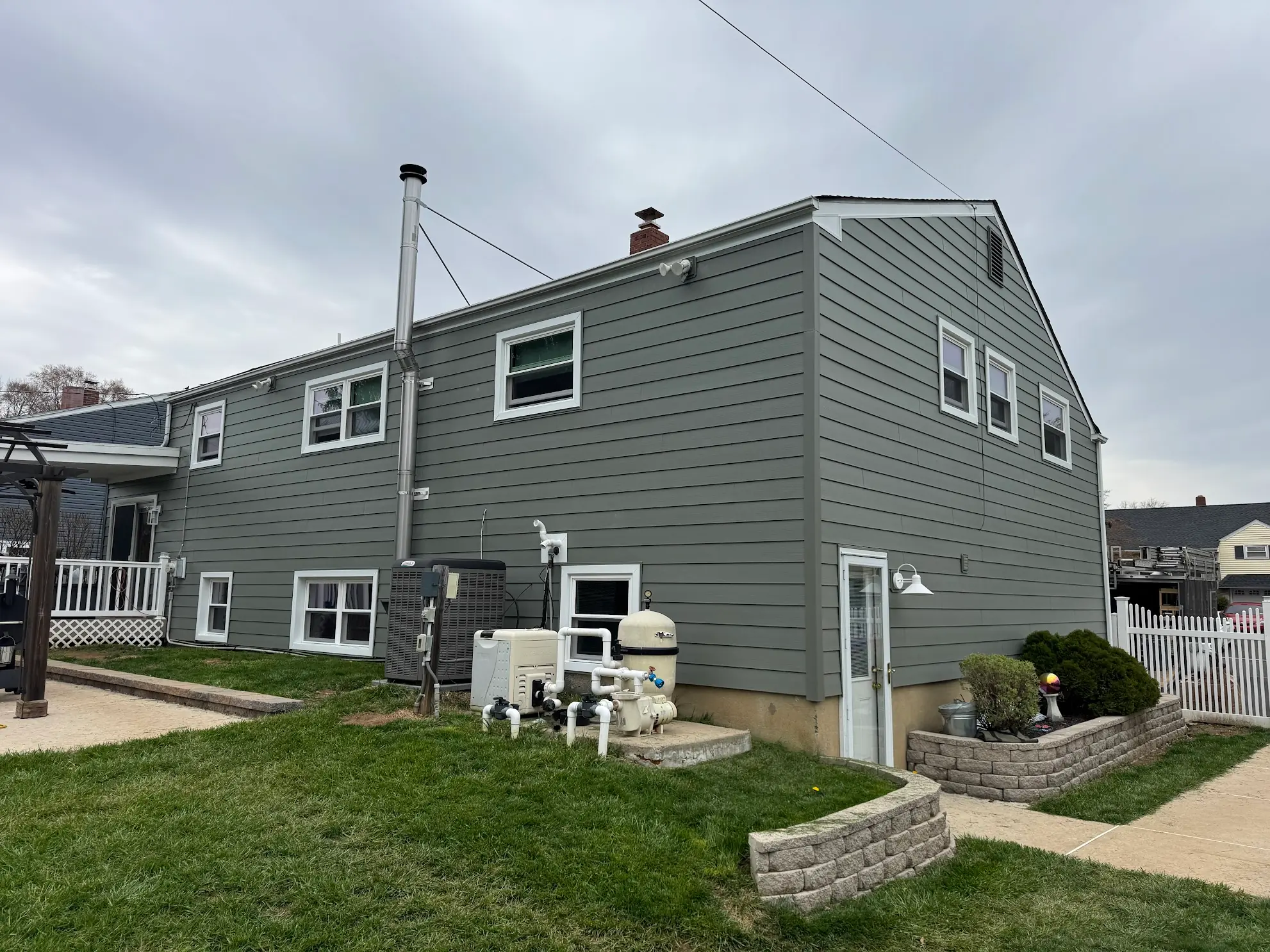 Ascend composite plank siding installation in Warminster PA