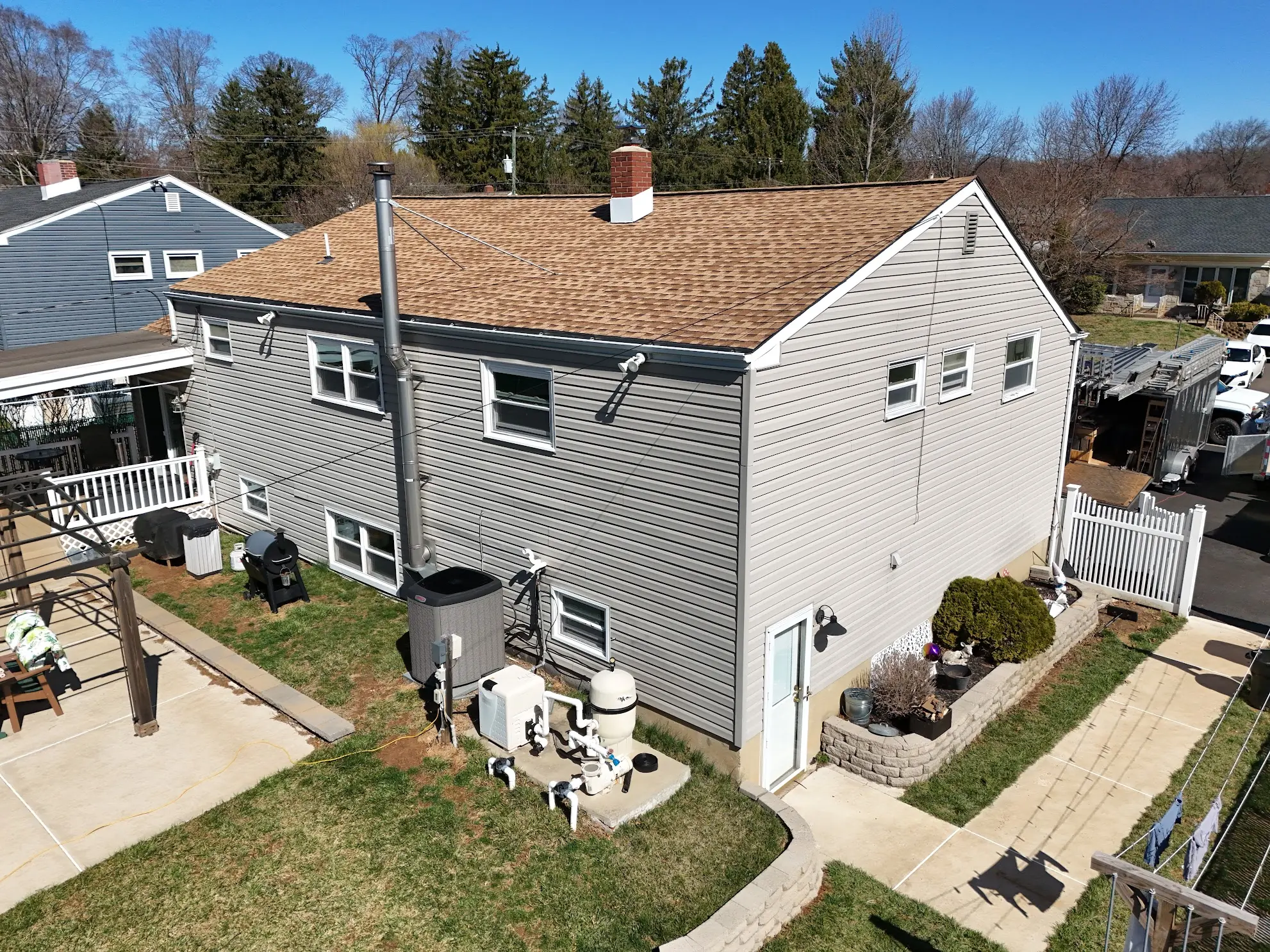 before exterior remodel composite siding and windows Warminster PA